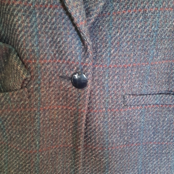 Vintage 80's Ivy Koral Tweed Oversized Wool Blazer Size Small Women's - Picture 3 of 7